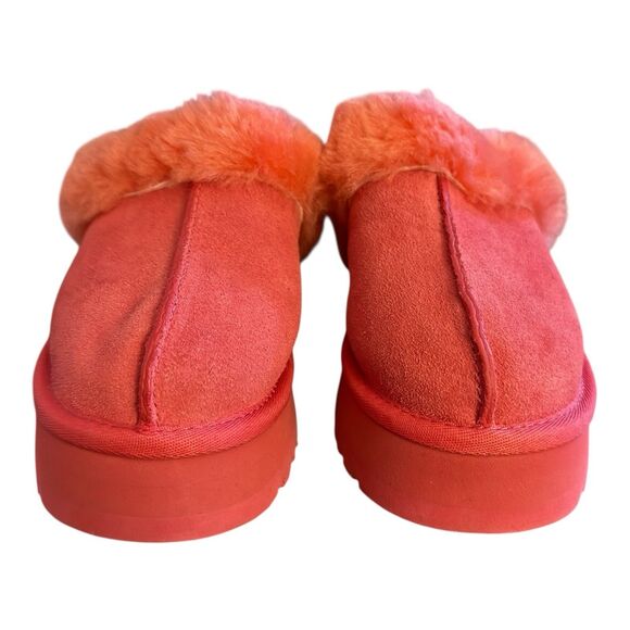 UGG Disquette Platform Slippers Sz 5 Hibiscus Pink Slip On - Picture 3 of 11